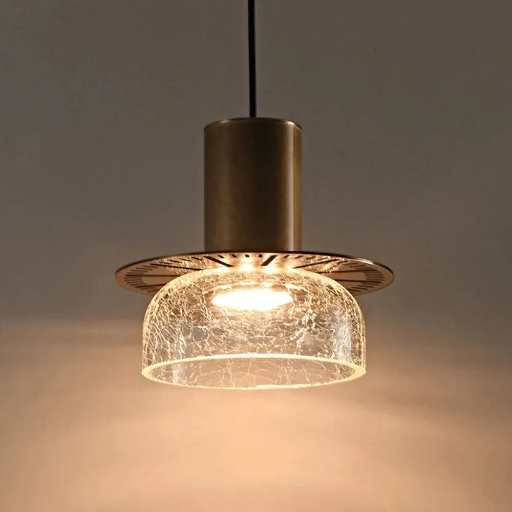 BowLift | Modern Creative Glass Pendant Lamp with Cracked Effect