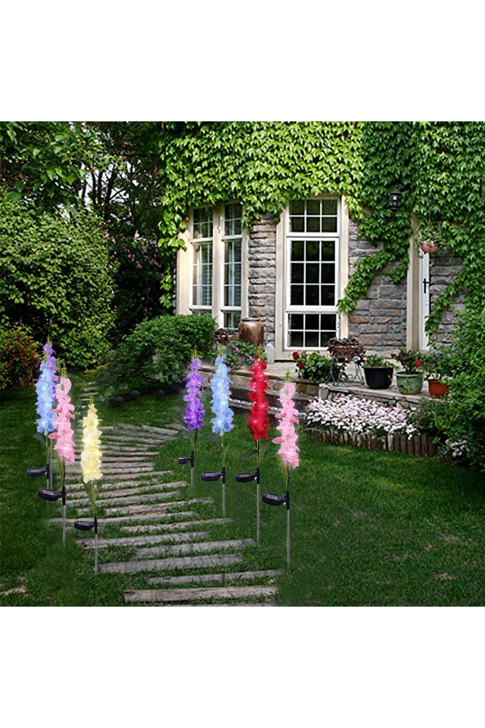 Solar-Violet Lawn Lights | Bowlift
