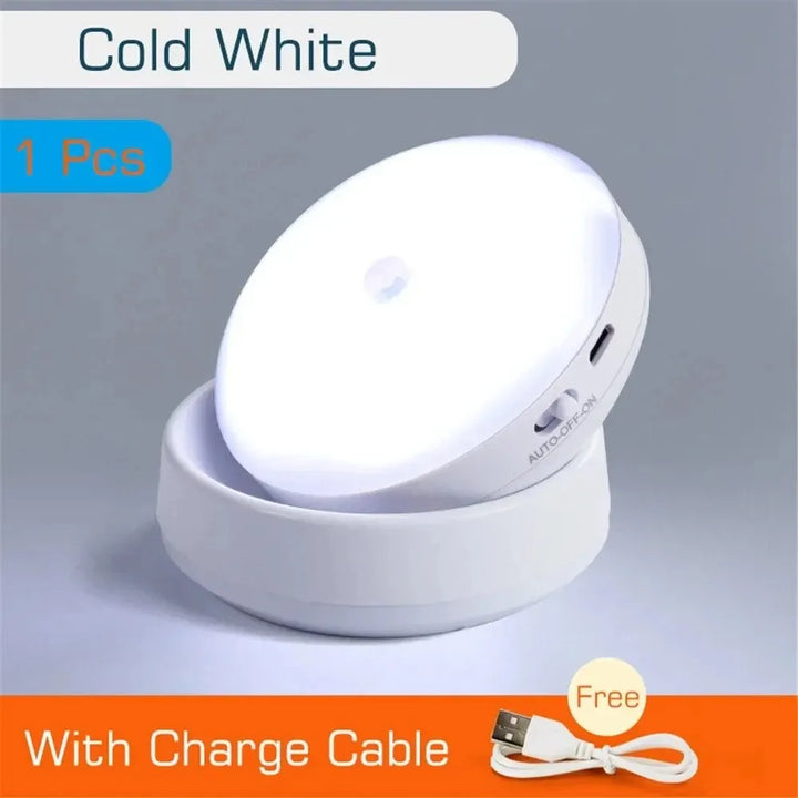 BowLift | LumiFlex360 LED Night Light | Motion Sensor | 360° Rotatable | Rechargeable | Magnetic & Wireless
