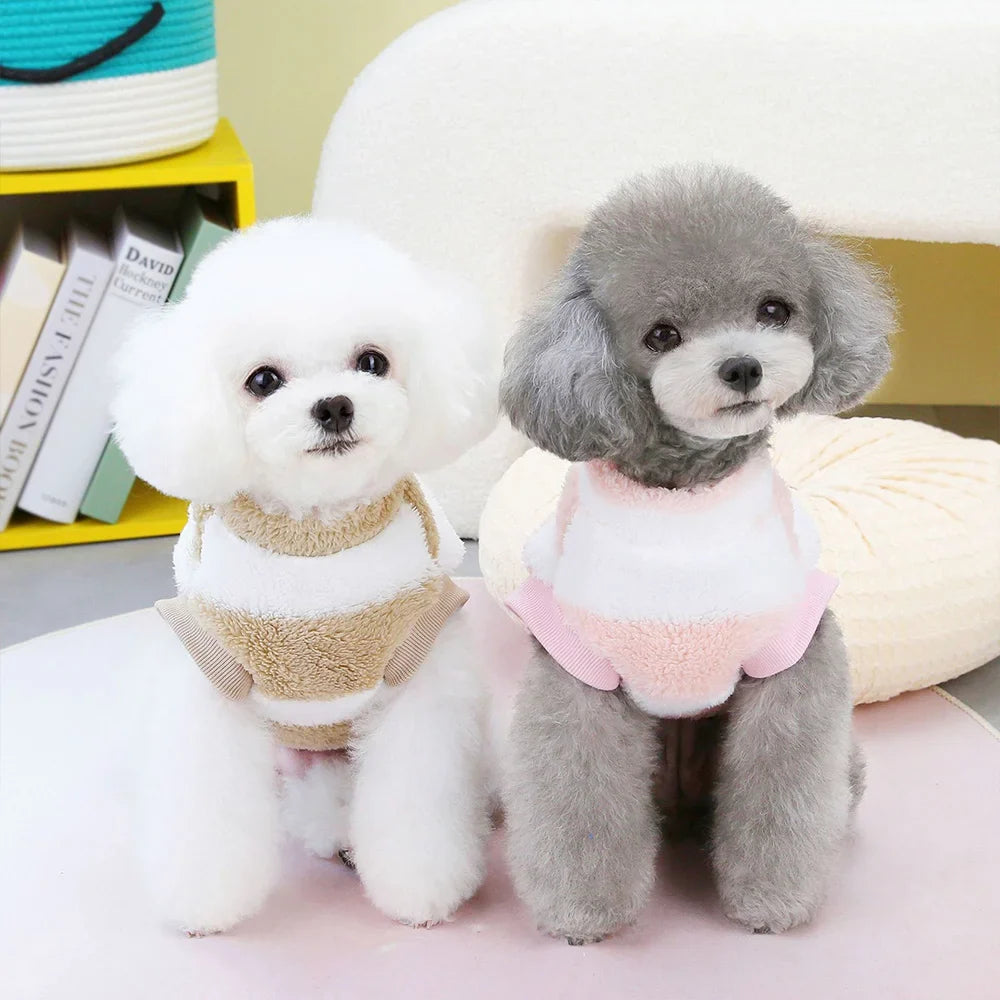 Warmer fleece dog sweater for small dogs Bowlift