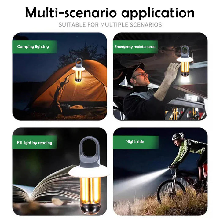 BowLift | Lumenity Camping Lamp | 360° Light & Power Bank | Solar & USB-C | Compact & Rechargeable