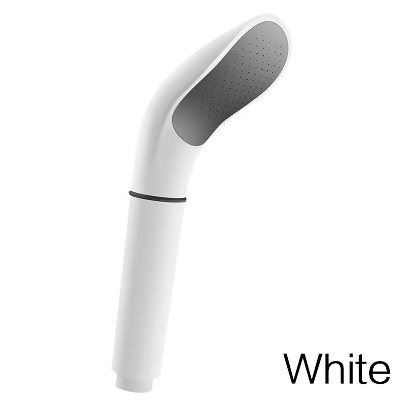 BowLift | AquaVelo High-Pressure Showerhead with Water-Saving Function | White Handheld Shower with Filter & Standard Connection – 22×12×7.4 cm