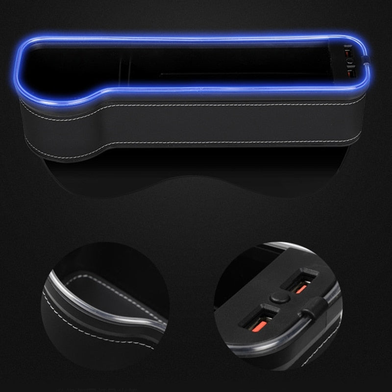 BowLift | USB Charging LED Car Seat Gap Organizer
