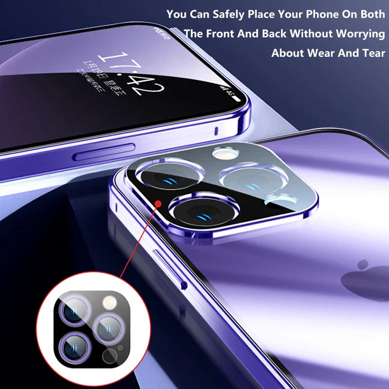 BowLift | Double Sided Magnetic Glass Anti-Peep Mobile Case