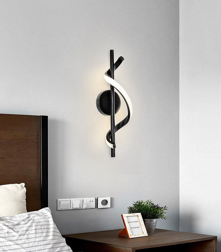 BowLift | SpiralLume – Minimalist LED Wall Light with a Modern Edge