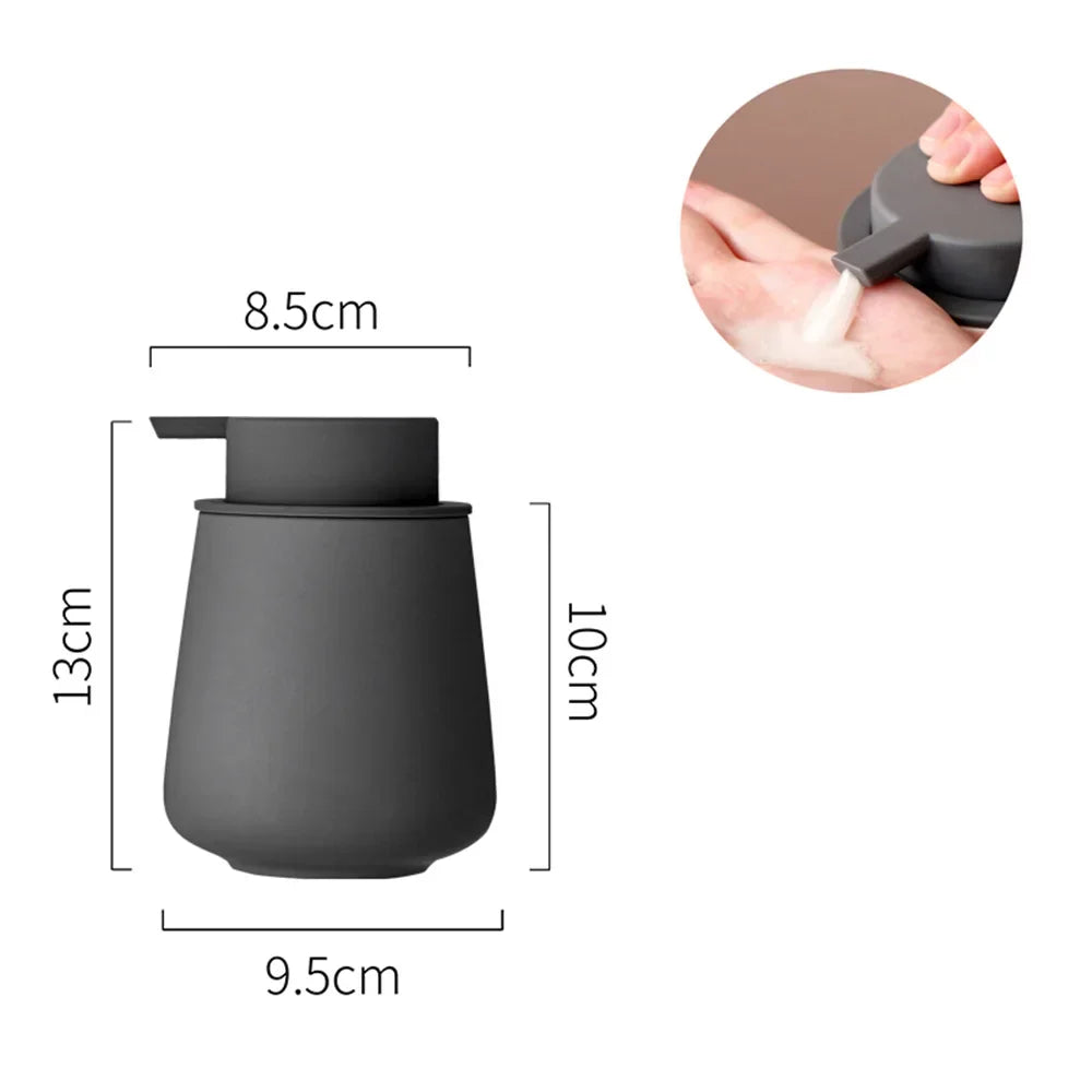 CeramiLux 300 ml Luxury Soap Dispenser made of Ceramic – for Soap, Shampoo, Conditioner or Lotion Bowlift