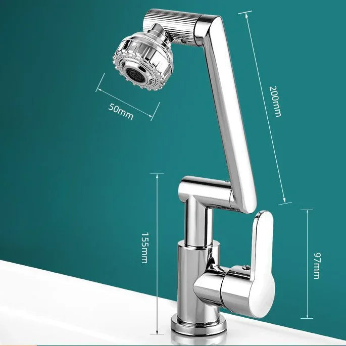 BowLift | Splash-Proof Mechanical Universal Rotatable Arm Faucet