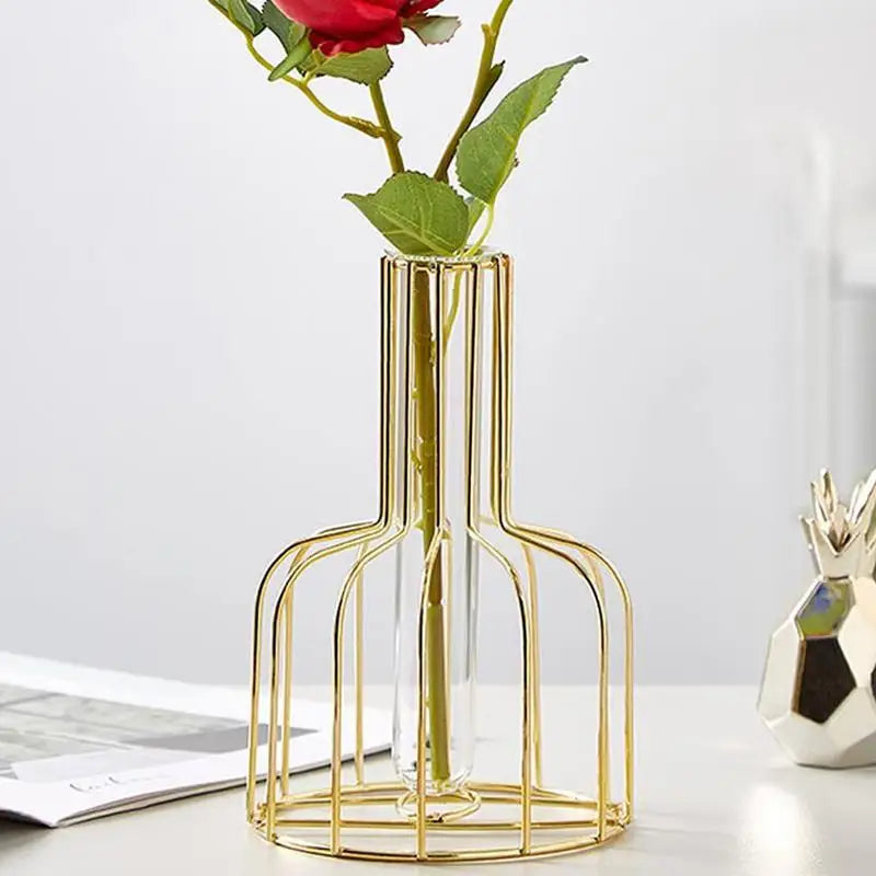 Gold Cage Vase Bowlift