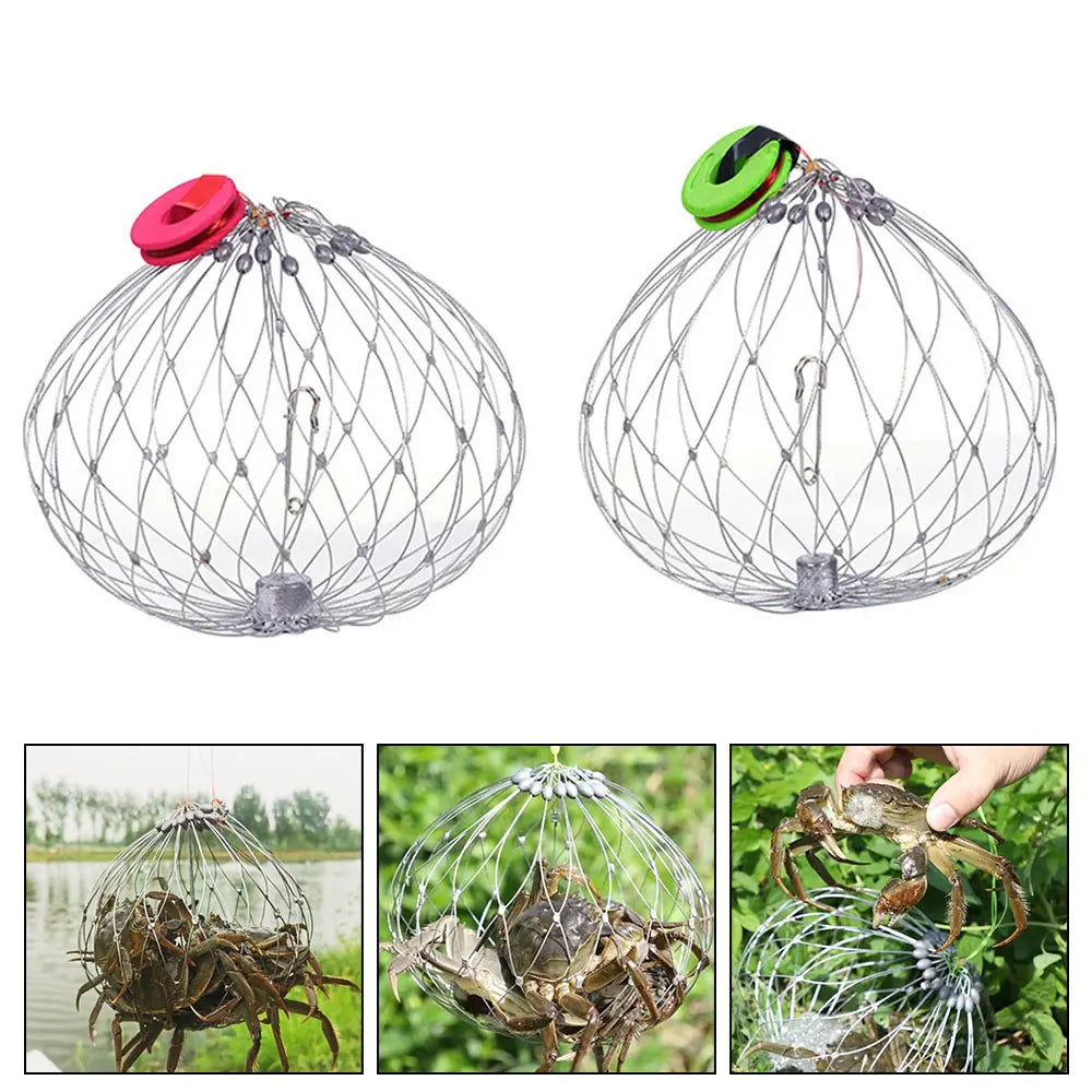 Collapsible Easy Open Trap Steel Fishing Net | Bowlift