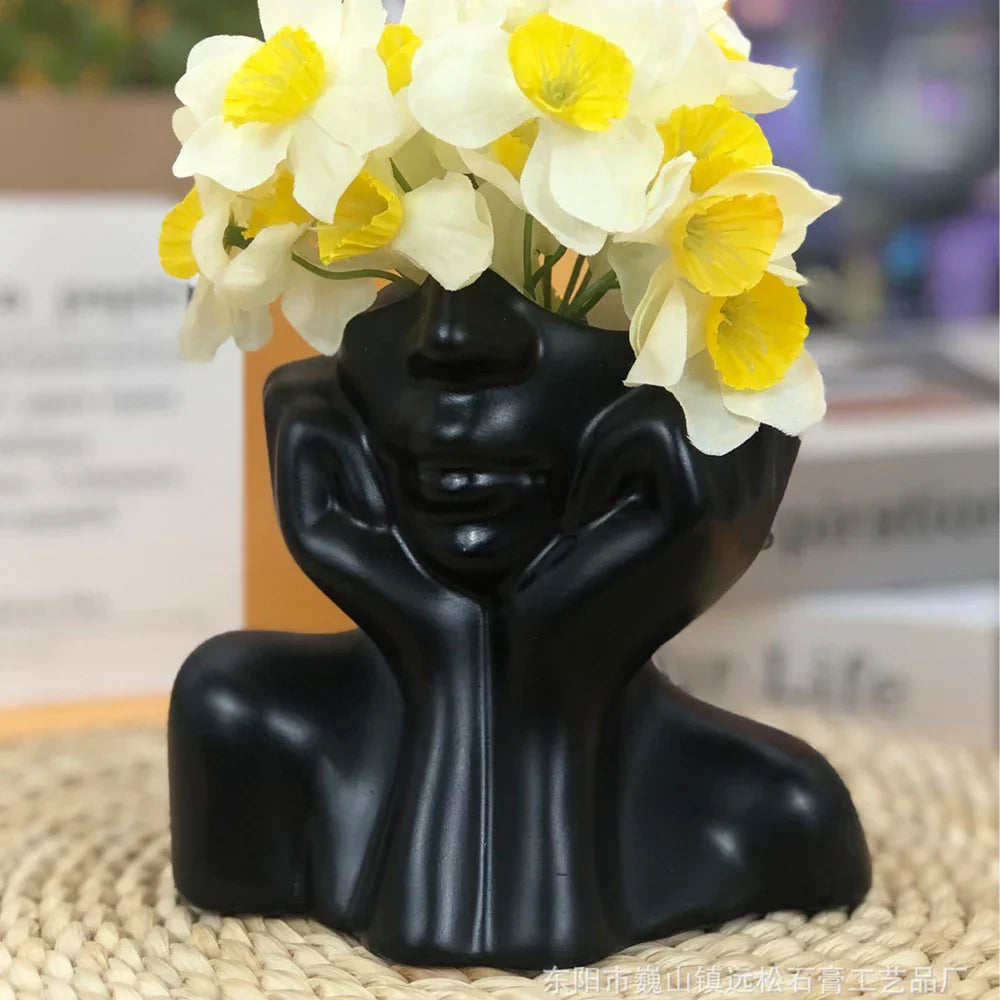 Cheerful Lucky Flower Pot Sculpture | Bowlift