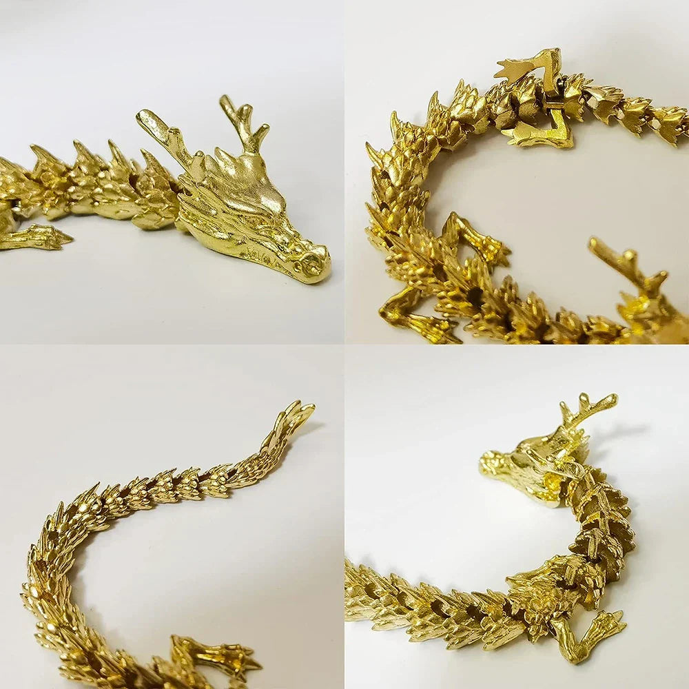 BowLift | Mystic Scales 3D Brass Dragon Home Decor