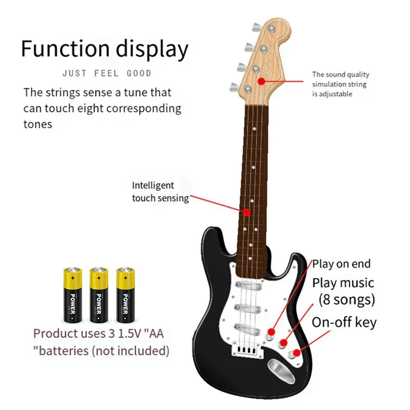BowLift | 4-String E-Guitar Toy for Kids - Portable Musical Instrument, Perfect Gift for Young Musicians