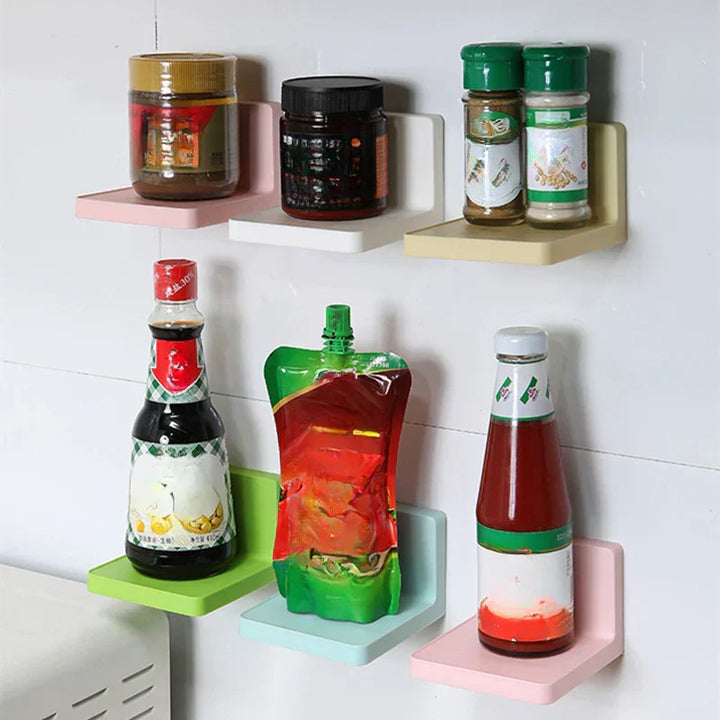 BowLift | Wallify Adhesive Shelf | Self-adhesive & Residue-free | For Bathroom, Kitchen & Hallway | No Drilling