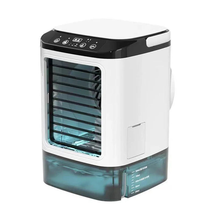 USB Portable Mini Air Conditioner Fan – 3-Speed Desktop Cooling Fan with LED Night Light, Air Cooler for Home, Office, and Camping | Bowlift