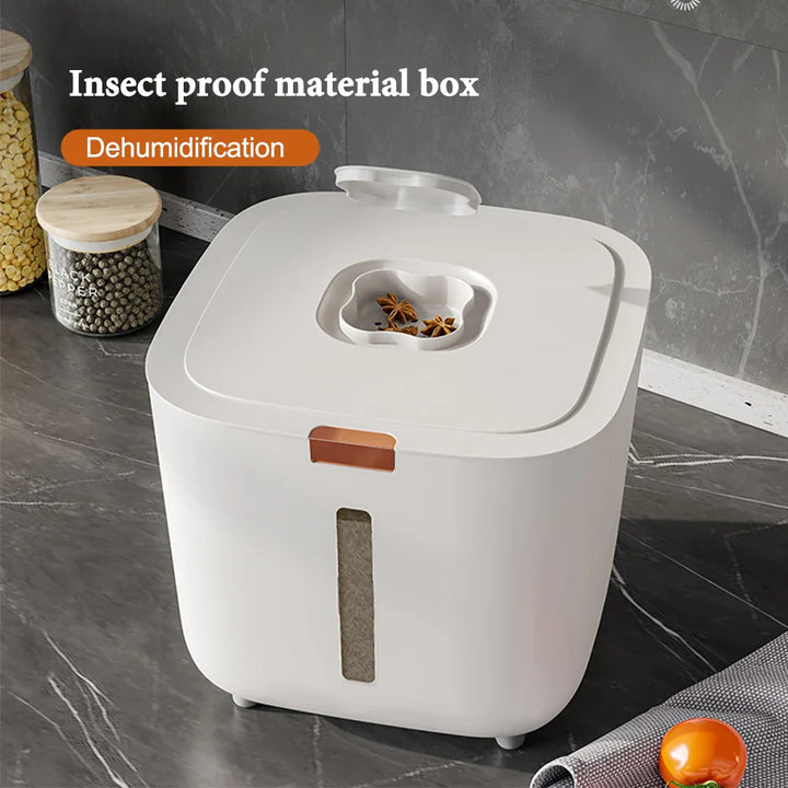 BowLift | Rice Storage Box 5–10kg Airtight Moisture & Insect Resistant with Measuring Cup – GrainSafe