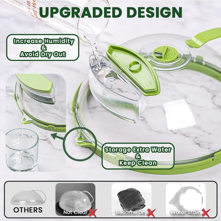 BowLift | Microwave Splatter Cover With Water Steamer