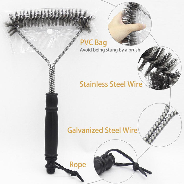 Stainless Steel BBQ Grill Cleaning Brush | Bowlift