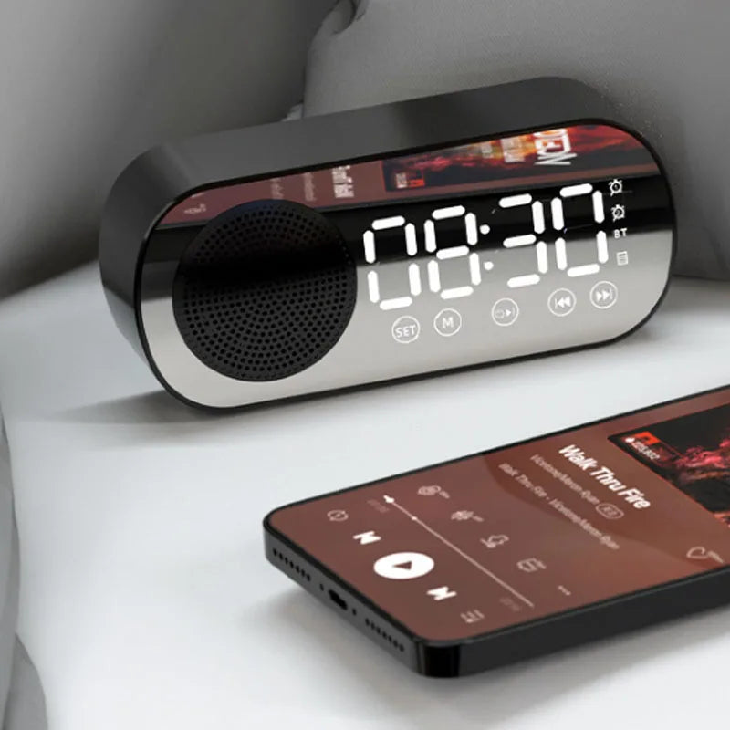 BowLift | Digital Alarm Clock with Bluetooth Speaker & FM Radio