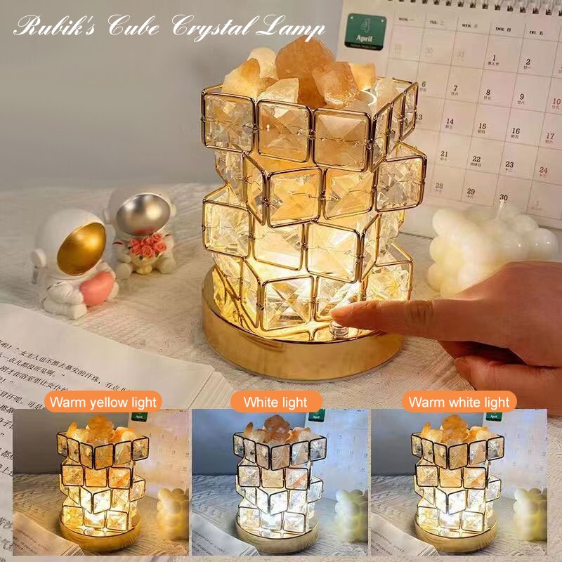 Crystal Room Mood Ambient Geo Shimmer Cube Light | Bowlift