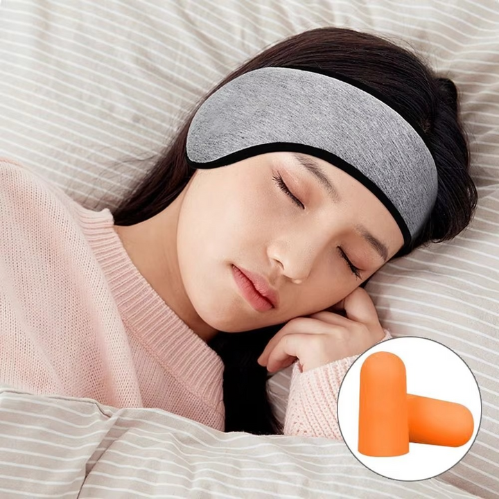 BowLift | Three-Layer Blackout Sleep Mask with Soft Ear Muffs