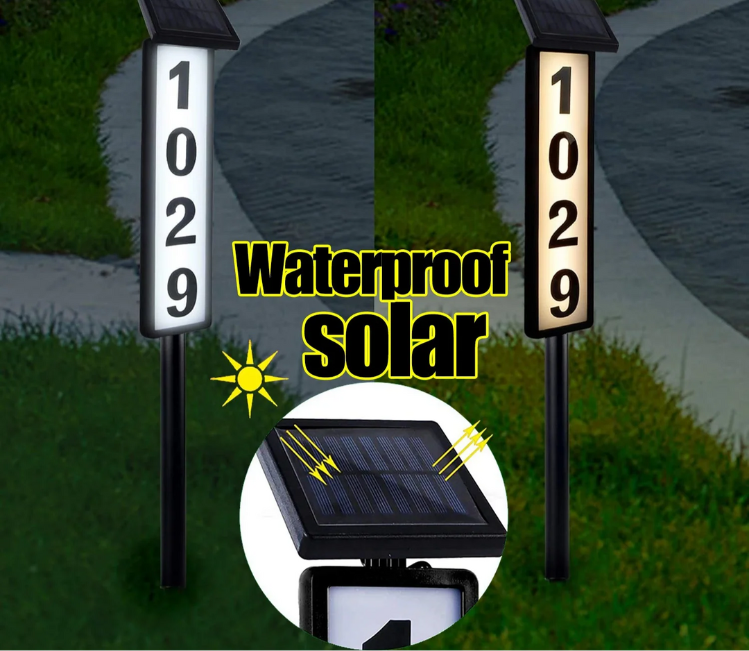 BowLift | Solar Address Sign Light