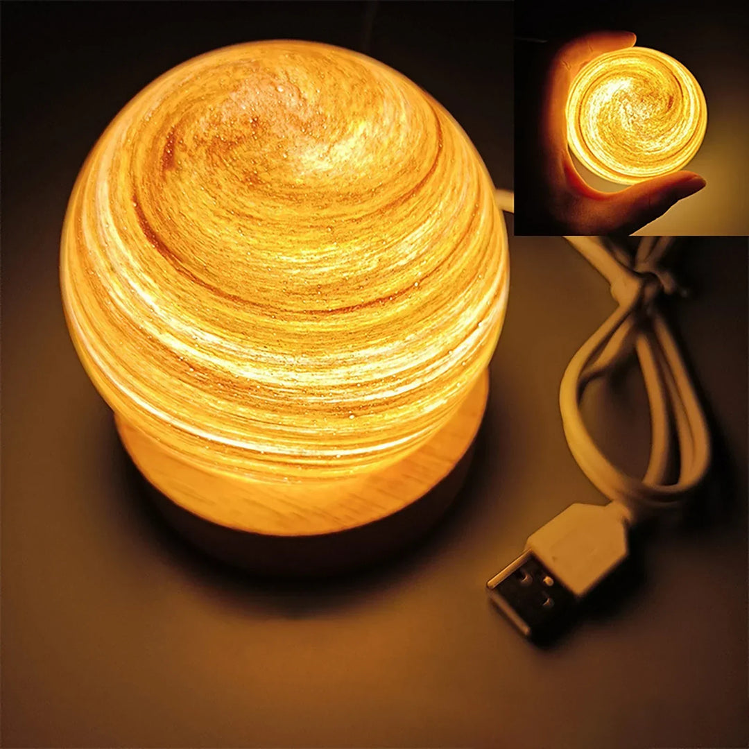 KosmosGlow - 3D Crystal Planets Night Lamp | Bowlift