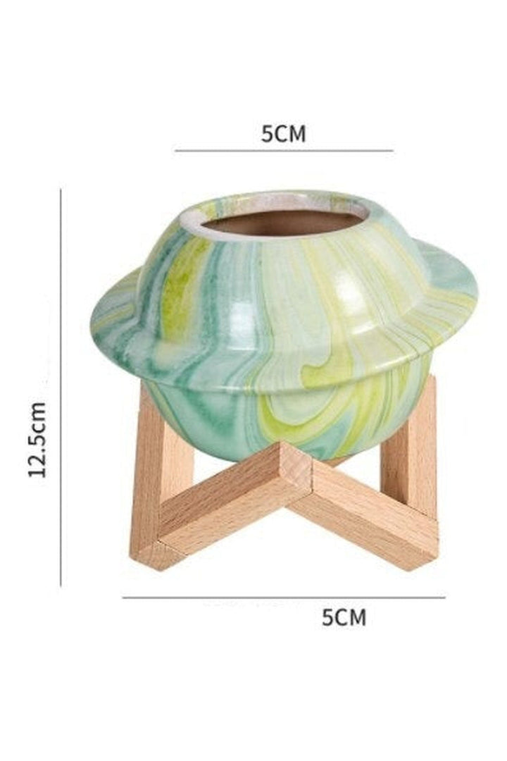 Motif ceramic pot for succulents | Bowlift
