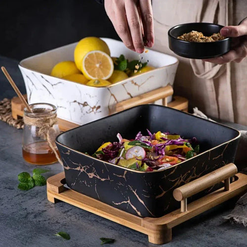 Marble Serving Bowl Bowlift