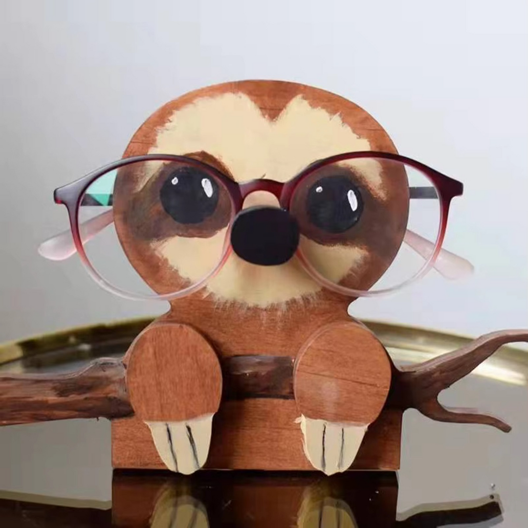 BowLift | Puppy Dog Wooden Glasses Stand - Perfect Desk Accessory for Home and Office