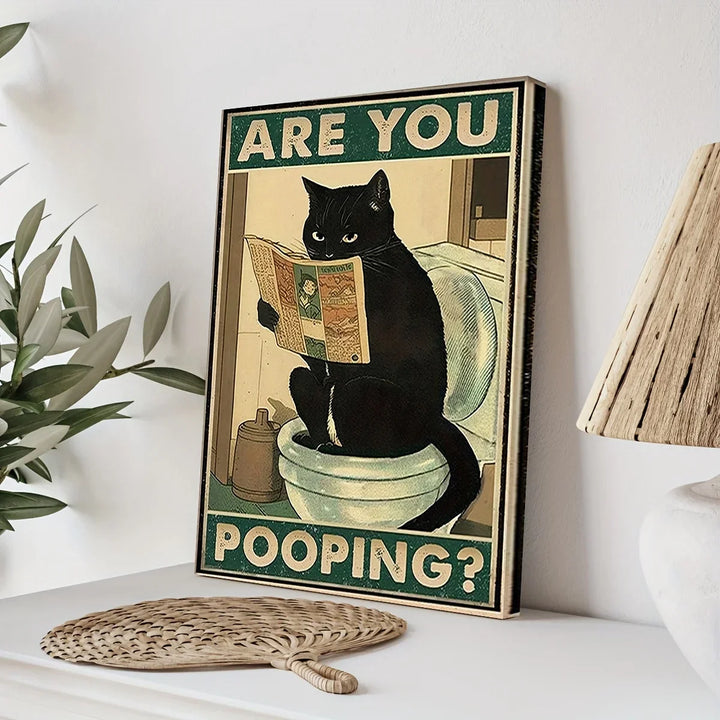 BowLift | Vintage poster cat for living room and bathroom