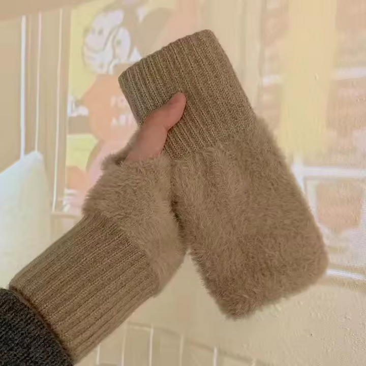 BowLift | Unisex Fleece Fingerless Gloves – Warm, Soft and Functional