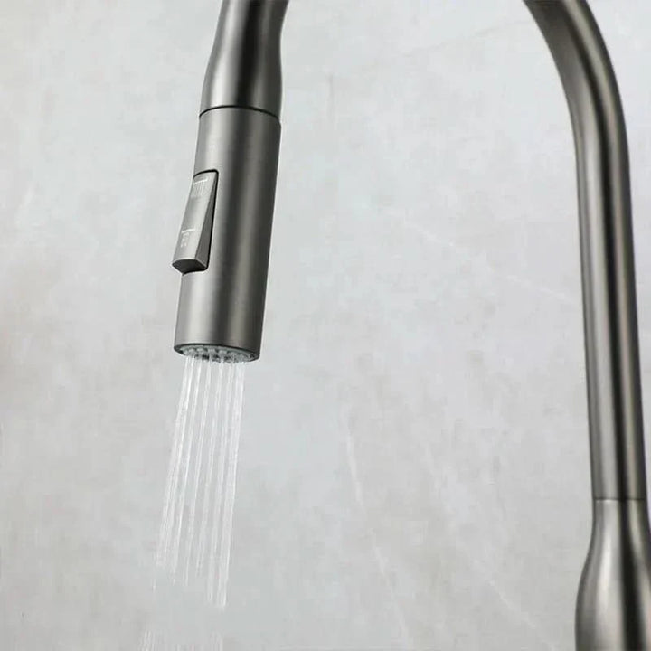 BowLift | Stainless Steel Kitchen Faucet with Pull-Out Sprayer