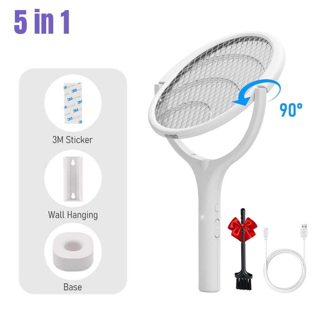 6in1 Rotatable Electric Mosquito Zapper | Bowlift