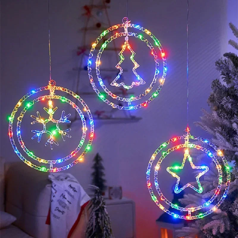 BowLift | LED Christmas Ring Light LumiRing | USB-powered | 8 Light Modes | Warm White & Colorful | Decoration for Christmas & Celebrations