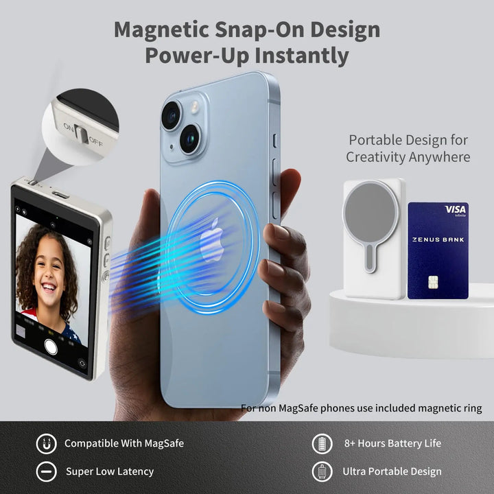 BowLift | Magnetic Selfie Mirror For Rear Phone Camera