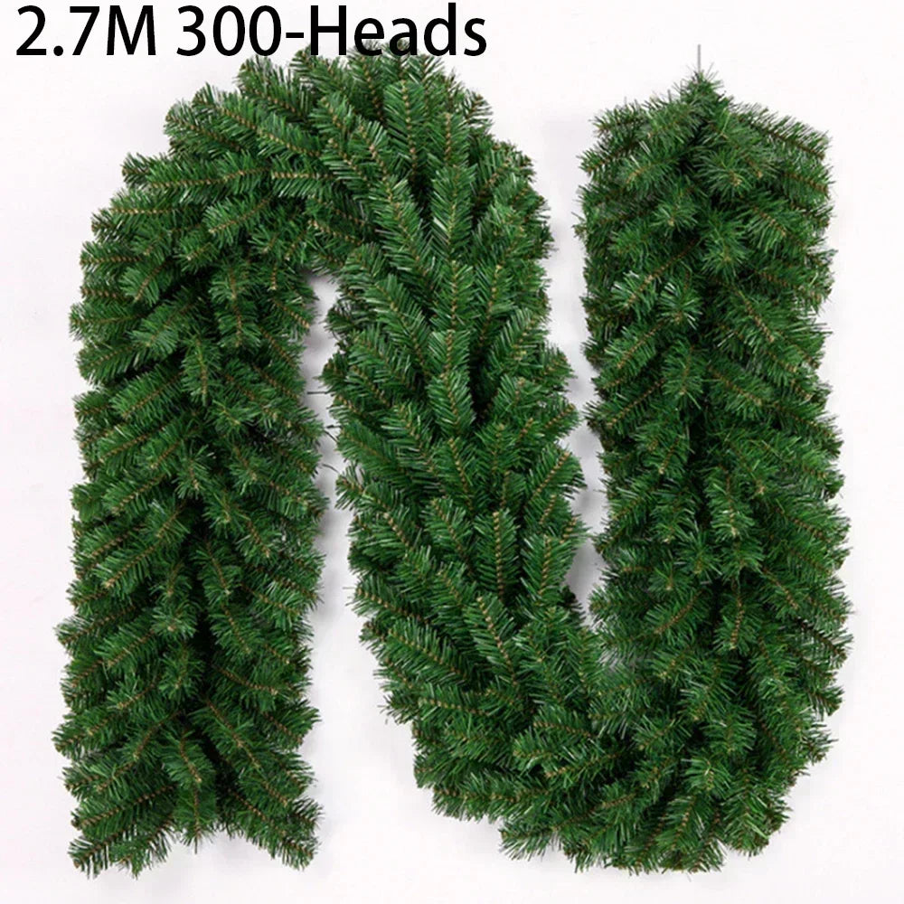BowLift | EverPine Christmas Garland | 2.7 m Artificial Fir Garland | Dense PVC Fir Branches | Christmas Decoration for Staircase, Fireplace & Windows