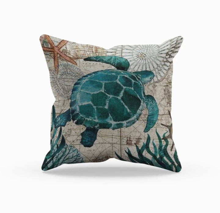 BowLift | Cushion with Sea Life Motif for Decoration