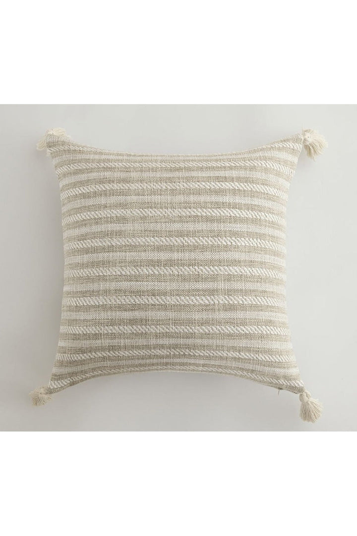 White Tassel Pillow Cover | Bowlift