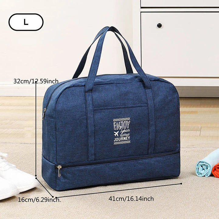 BowLift | Lugviva Foldable Travel Bag for Women | Large Weekend Bag made of Oxford Fabric | Carry-on Bag for Travel, Everyday & Sports