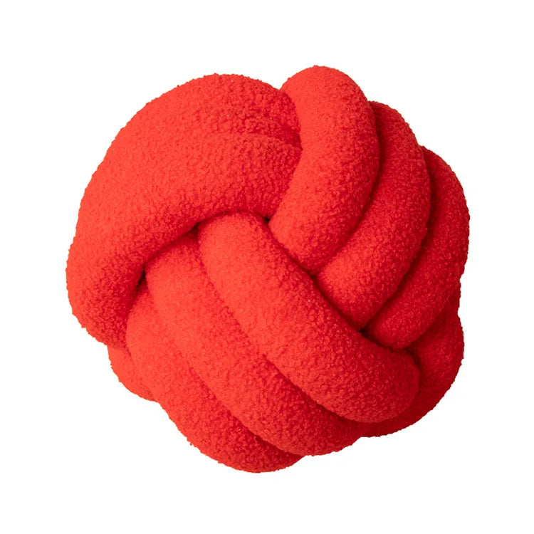BowLift | Throw Pillow - Cozy - Hand-knotted Ball - Sheepskin