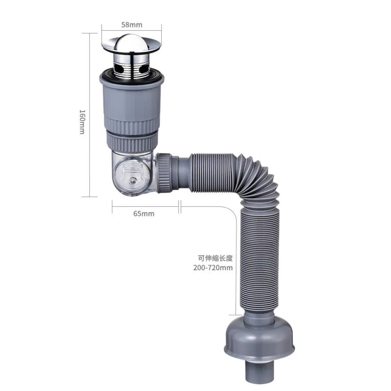 360 Drain Easy Universal Overflow Disposer Drain Kit | Bowlift