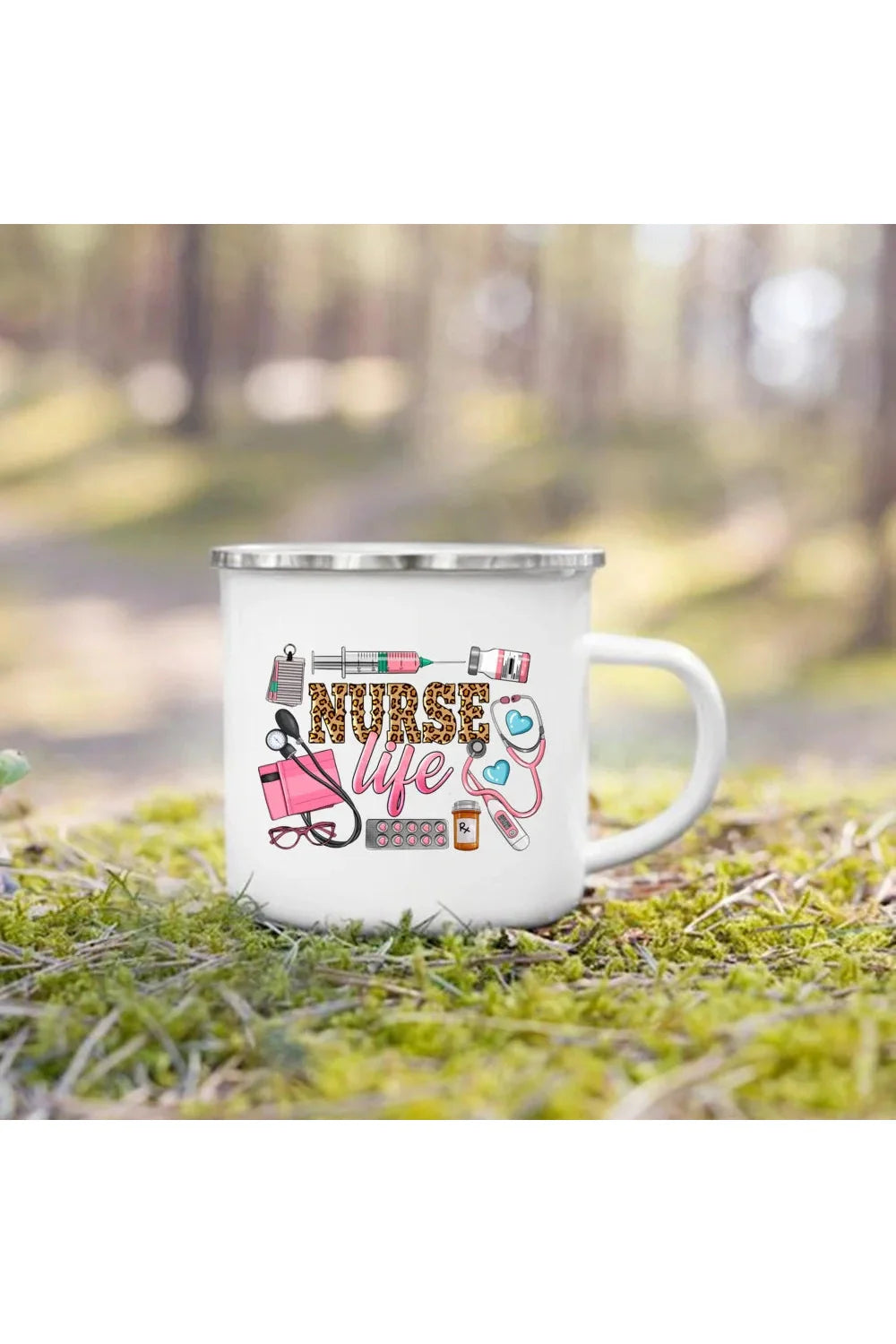 Life Enamel Coffee Mug | Bowlift