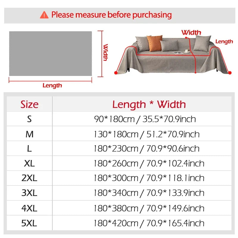 BowLift | HomeGuard Sofa Blanket | Waterproof & Scratch-Resistant | Dust Protection & All-Round Cover | For Sofa, Bed & Living Space