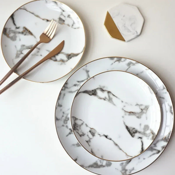 Marble Plate 2-Piece Set Bowlift
