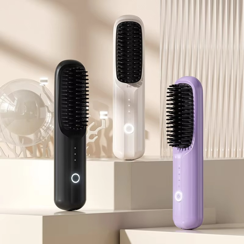 BowLift | USB Rechargeable Ionic Hair Styler – Ceramic Straightening Comb