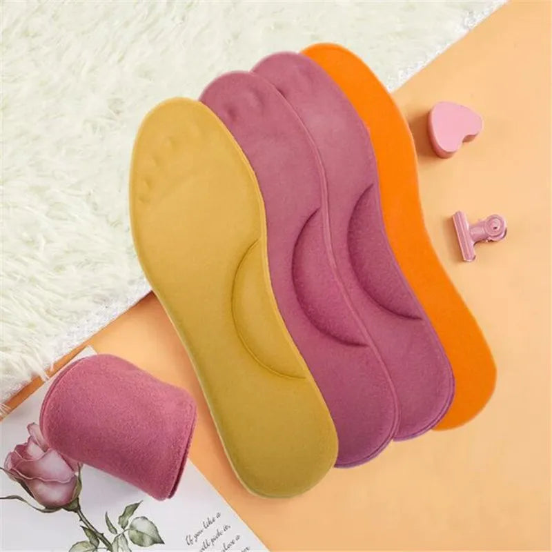 BowLift | Thermostep Self-Heating Insoles | Thermo Insoles with Memory Foam | Constant Heat | For Women & Men | Red / Yellow