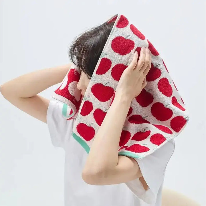 Apples Pattern Cotton Towel | Bowlift
