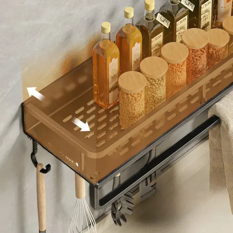 BowLift | Wall-Mounted Kitchen Rack – Space-Saving and Stylish Aluminum Rack for Kitchen Utensils