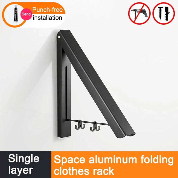 Space Saver FoldaBowlifte Wall Clothes Aluminum Rack | Bowlift