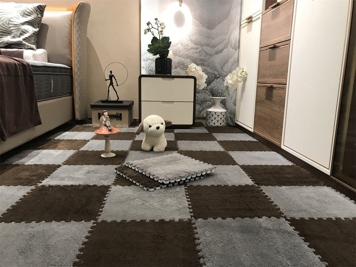 DIY Winter Plush Puzzle Mat | Bowlift